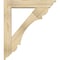 Ekena Millwork Olympic Traditional Rough Sawn Bracket w/ Offset Brace, Douglas Fir, 6"W x 28"D x 32"H BKT0604X28X32OLY01RDF - alternate 3